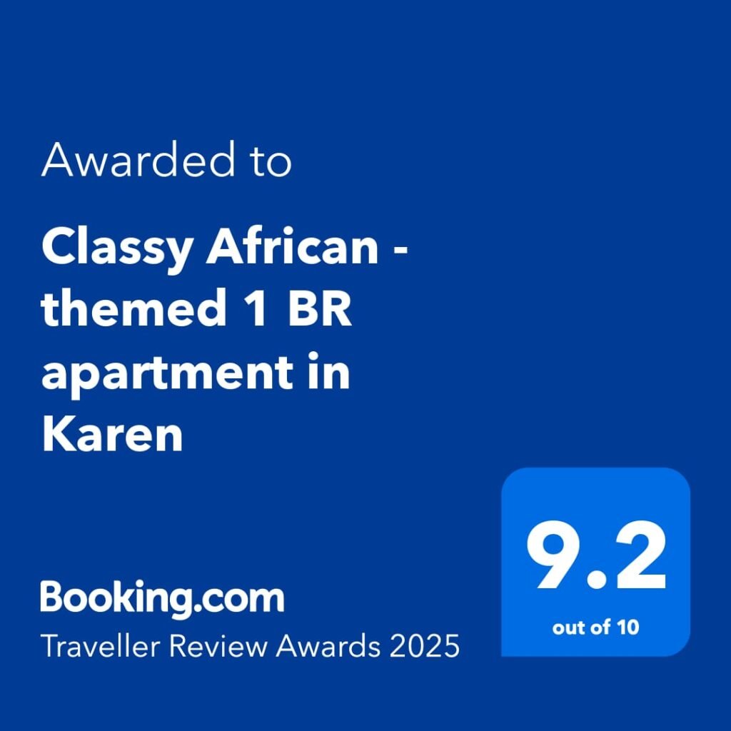 Classy African themed 1 br apartment in Karen